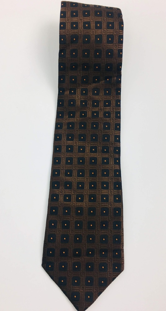 Canali Italian Silk Tie Brown and Black Color